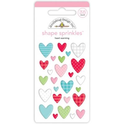 Doodlebug Let It Snow Sticker - Heart Warming